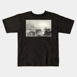 Clew Bay from Westport Mayo Ireland 1841 Kids T-Shirt